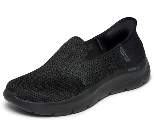 Skechers Women's Hands Free Slip-Ins Go Walk Flex-Relish Sneaker, Black, 8 US