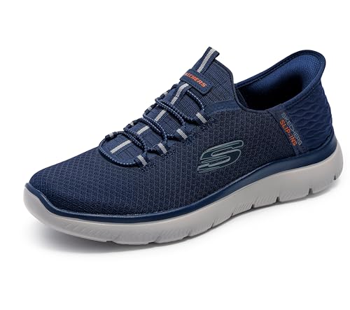 (-29%) Skechers Herren Summits High Range Slip-InTurnschuhe, Navy Mesh/Trim, 39 EU