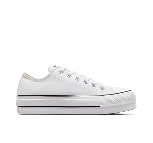 Converse Women's Chuck Taylor All Star Lift Sneakers, White/Black/White, 9 Medium US
