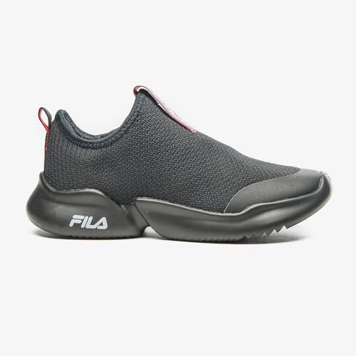 Tenis Infantil Fila Funny Masculino, Preto/Branco/Vermelho, 36