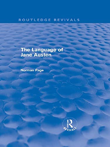 The Language of Jane Austen book cover