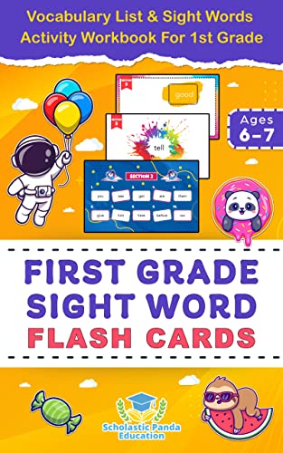 First Grade Sight Word Flash Cards cover