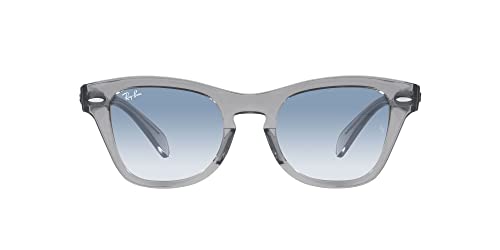 Ray-Ban RB0707S Square Sunglasses, Transparent Green/Clear Blue Gradient, 53 mm