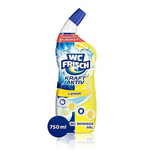 (-28%) WC-Frisch WC Reiniger Gel Lemon (750 ml), WC Reiniger mit Lufterfrischer-Effekt, Toilettenreiniger sorgt für hygienische Frische, mit 4-fach Aktivstoff-Kombination