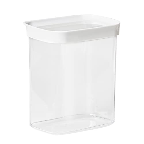 (-30%) Emsa Optima Trockenvorratsdose, 1,6 L, rechteckig, 100 Prozent sicher, hygienisch, platzeffizient, Frischedichtung, transparentes Design, Schnappverschluss, N1142000