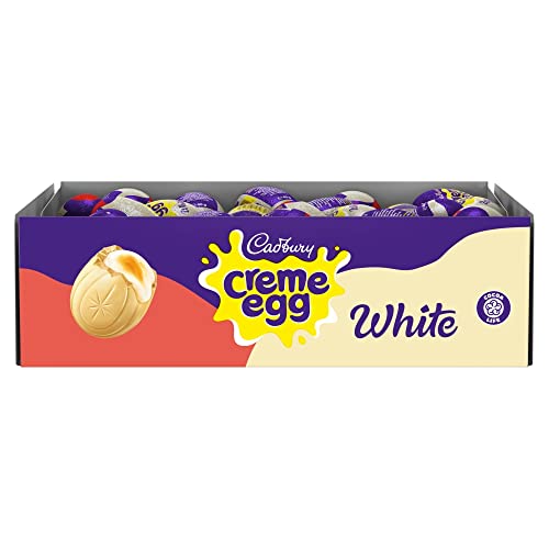 Cadbury White Chocolate Creme Eggs, Perfect for Easter Egg Hunts, Bulk Buy