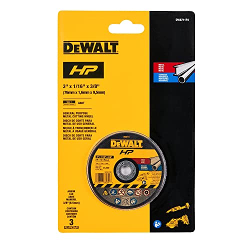 DeWalt 3" Bonded Cutting Wheel 3-Pack for $7.30 + free shipping w/ Prime