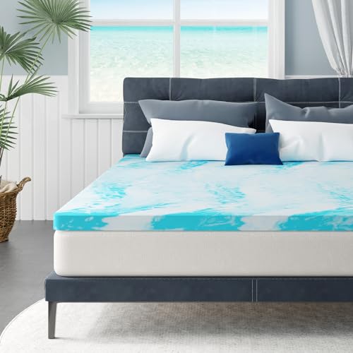 MLILY 2 Inch Queen Memory Foam...UR-US Certified,60”x80”,Blue