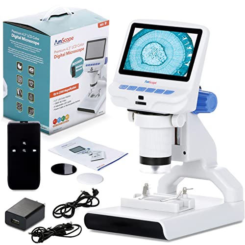 AmScope DM140 4.3 inch Premium 1080P HD Portable LCD Digital Color Microscope