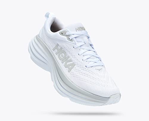 Hoka Women's Bondi 8 Sneaker, White/White, 9.5