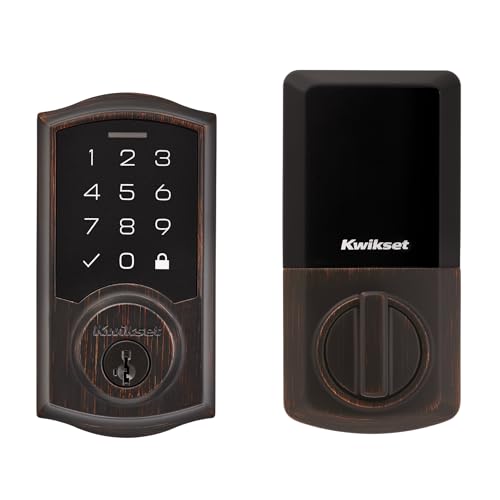 Kwikset SmartCode 270 Keyless Entry Electronic Touchpad Deadbolt Door Lock with Auto-Lock, Custom User Codes, Advanced S