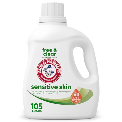 Arm and Hammer Sensitive Skin Free and Clear Liquid Detergent, 110 Loads