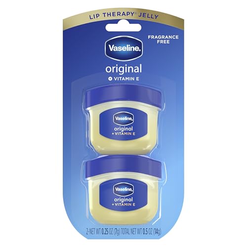 Vaseline Lip Therapy 2 Pack Original Mini For Dry, Chapped Lips Hydrating Lip Balm 0.25 oz