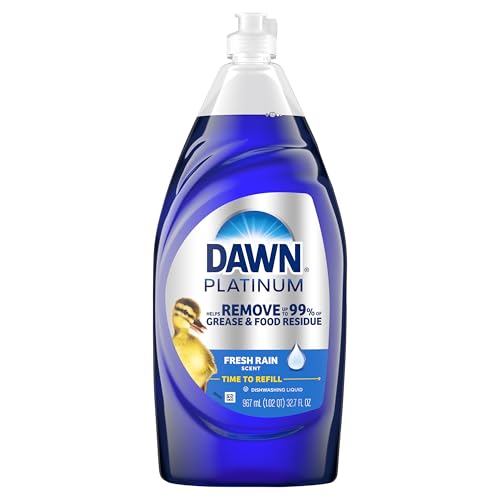 Dawn Platinum Dishwashing Liquid Dish Soap Fresh Rain Scent 32.7 fl oz
