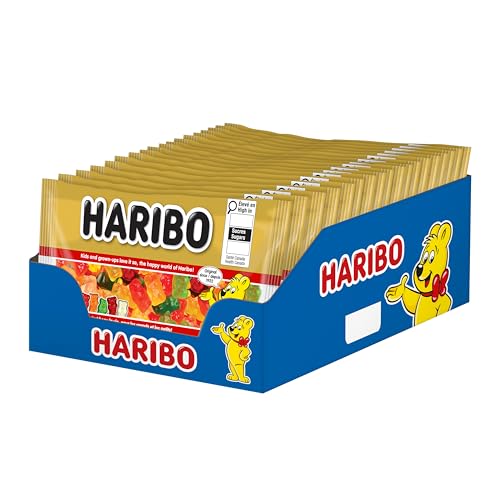 Haribo Goldbears Gummy Candy, 6 Fruity Flavours - 18 Mini Bags