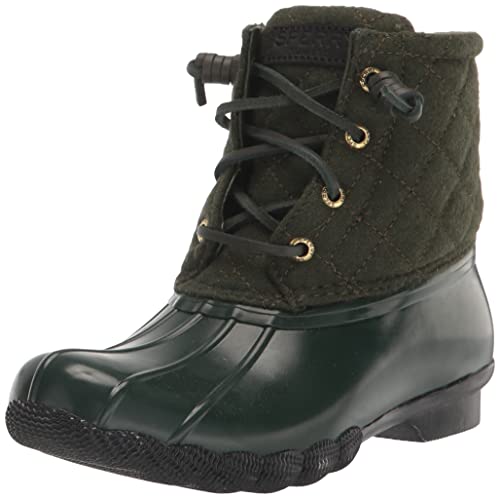 Sperry Women's Saltwater Quilted Wool Fashion Boot, Green, 7