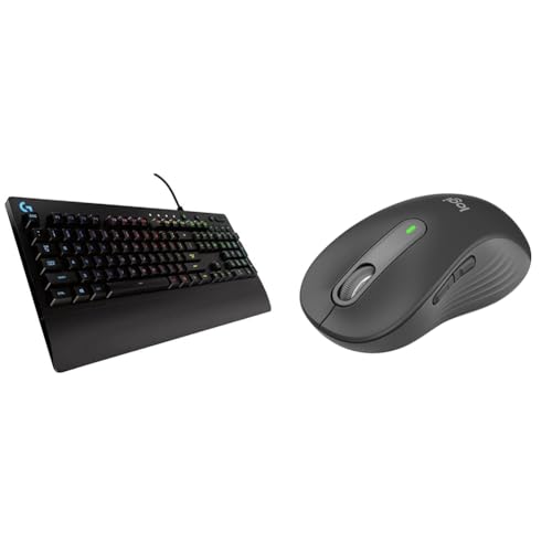 Logitech G213 Prodigy USB Gaming Keyboard, LIGHTSYNC RGB Backlit Keys, Spill-Resistant, Customizable