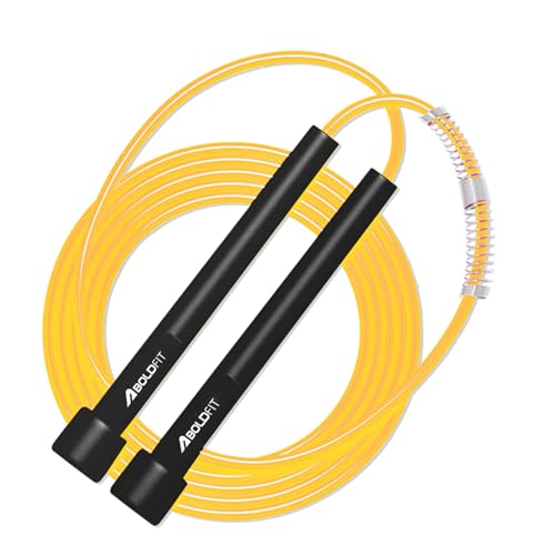 Skipping Rope for Men and Women Jumping Rope With Adjustable Height Speed Skipping Rope for Exercise, Gym, Sports Fitness Adjustable Jump Rope Black-G