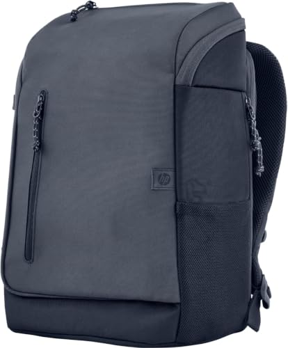 Mochila HP Travel - para Notebook de até 15,6 Polegadas, Multi-compartimentos, Expansível até 30L, com Alças Acolchoadas, Exterior Feito de Materiais Reciclados, Azul (6B8U4AA)
