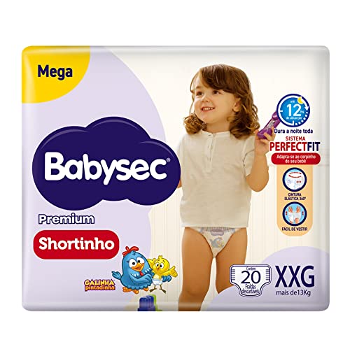 Fralda Babysec Galinha Pintadinha Pants Mega Xxg 20 Unids