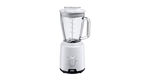(-32%) Braun PowerBlend 1 - Standmixer 2 Stufen 1,5L Glaskrug TriAction Weiß
