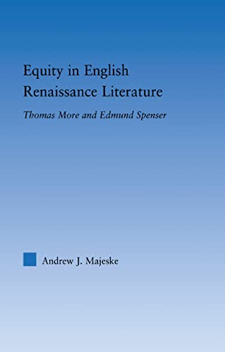 Equity in English Renaissance Literature (By: Andrew Majeske) cover