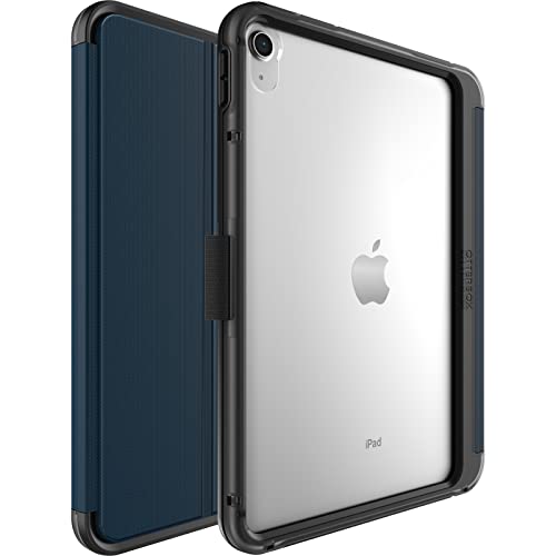 OtterBox Symmetry Folio Series case for iPad (A16) & iPad 10th Gen - Coastal Evening (Clear/Black/Blue), Ultra-Sleek Design, Multiple Viewing Positions, Magnetic Sleep/Wake Cover