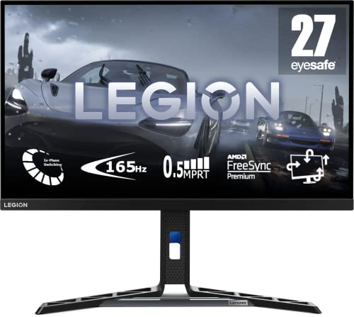 (-17%) Lenovo Legion Y27-30 | 27" Full HD Gaming Monitor | 1920x1080 | 180Hz | 400 nits | 0,5ms Reaktionszeit | HDMI | DisplayPort | AMD FreeSync | schwarz
