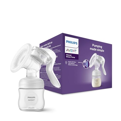 🔥 STARKER PREIS (-42%) Philips AVENT Handmilchpumpe - einfaches Abpumpen, mit Natural-Motion Technologie, BPA-frei (Modell SCF430/01) Transparent