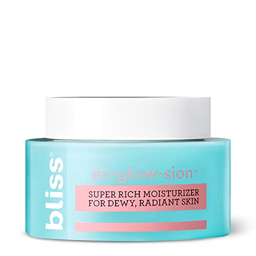Bliss Ex-glow-sion Radiance-Boosting Moisturizer | With Vitamin C, Squalane & Deep Dew Complex | Plumps, Brightens & Softens Dry Skin | Clean, Vegan, 1.7 oz