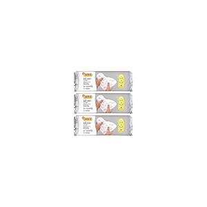 Jovi - Pasta para modelar Air Dry blanca, 3 x 500 g - Secado al aire sin horno - Manualidades para niños