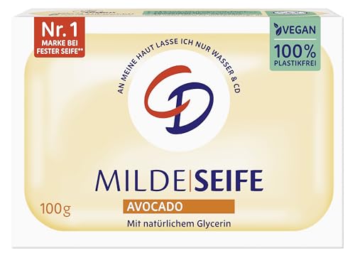 Avocado Milde Zeep, 100 g, veganistisch en zonder microplastic | Veganistisch en zonder microplastic: voor gezicht, handen en lichaam.