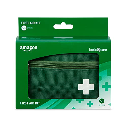 🔥 STARKER PREIS (-10%) Healthcare by Amazon - Erste-Hilfe-Set, 56 Teile, Grün (Früher eine Marke von Amazon Basic Care, identisches Produkt)