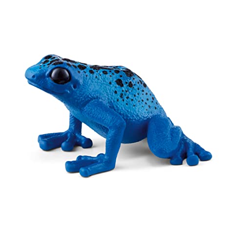 Schleich Wild Life - Wild Animal Rainforest Jungle Toys for Kids, Poison Dart Frog Toy, Blue, Ages 3+