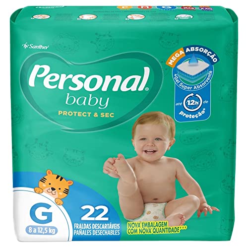 Fralda Personal Soft & Protect Jumbo G 22 Un