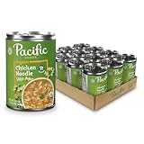 Pacific Foods Organic Chicken Noodle Soup, 16.1 oz Can (Pack of 12)