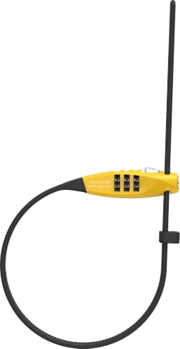 ABUS Combiflex TravelGuard cable lock - lock for securing helmets, pushchairs, skis and luggage - 45 cm cable length - with number code