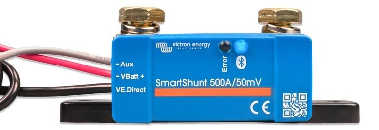 Victron Energy Smart Battery Shunt IP65 - Battery Monitor (Bluetooth) - Victron Smart Shunt with Detailed in-app Insights - 6.5V-70V, 500 amp