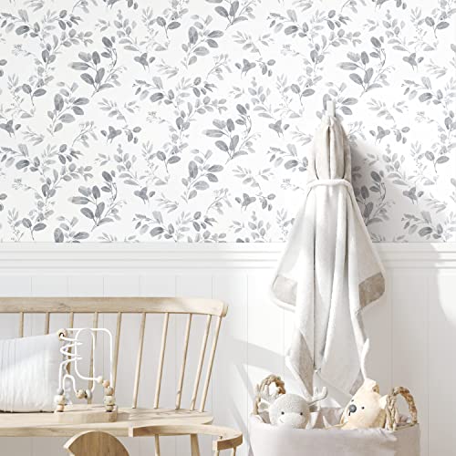RoomMates RMK12273PL Lisa Audi...d Stick Wallpaper,Grey,White