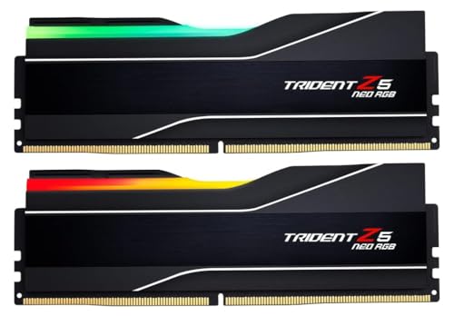 G.SKILL Trident Z5 Neo RGB Series DDR5 RAM (AMD Expo) 32GB (2x16GB) 6000MT/s CL30-38-38-96 1.35V Desktop Computer Memory U-DIMM - Matte Black (F5-6000J3038F16GX2-TZ5NR)