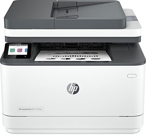 HP LaserJet Pro MFP 3102fdw Multifunktions-Laserdrucker, Automatischer Duplex, Hohe Druckgeschwindigkeiten, WLAN, Ethernet, USB Hi-Speed, Fax, Smart App, Wolf P