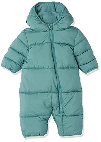 Amazon Essentials Unisex Babies' Water-Resistant Winter Puffer Bunting Suit, Dark Sage Green, 24 Months