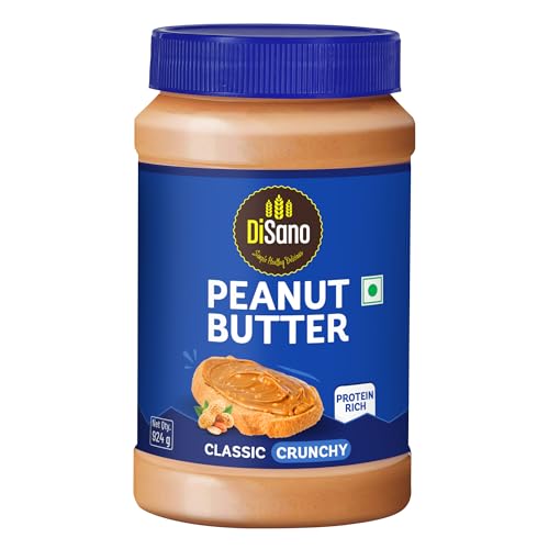 Classic Peanut Butter Crunchy, 924g, 25g Protein, Roasted Peanuts, Zero Cholesterol & Trans Fat, Gluten Free, Ideal for Pre & Post-Workout, Healthy Sp
