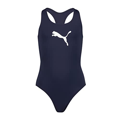 (-41%) PUMA Mädchen Swimsuit Badebekleidung, Navy, 164 EU