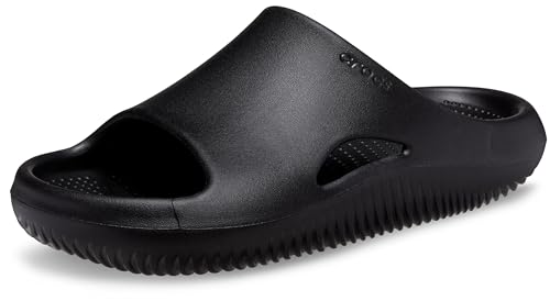 Crocs Unisex-Adult Mellow Recovery Slides Black Men's 9 Women's 11 Medium