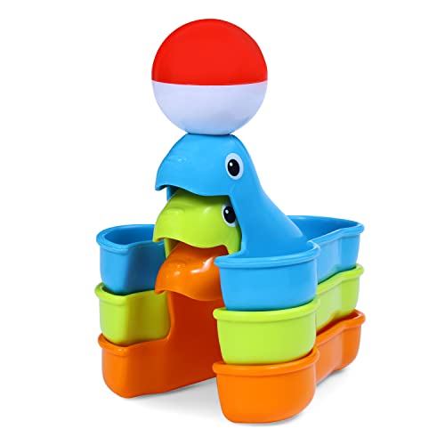 ELC Stacking Bath Toy for Babies 12M+, Multicolour Stacking Seals Play