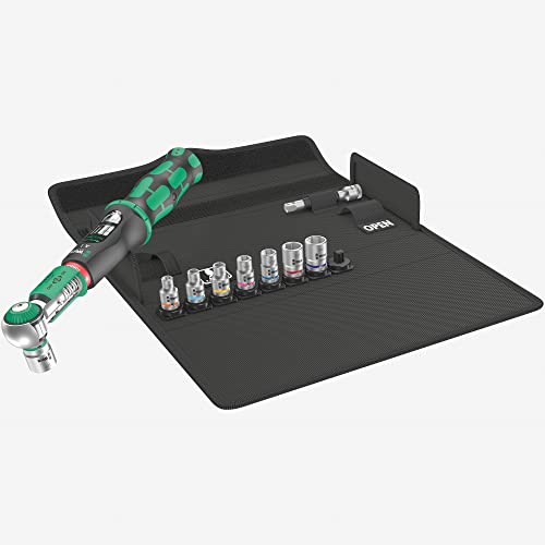 (-65%) Wera 05075831001 Safe-Torque A 1 Imperial Set, Drehmomentschlüssel-Satz, 1-4'' Vierkant, 2-12 Nm, 10-teilig, Schwarz-grün