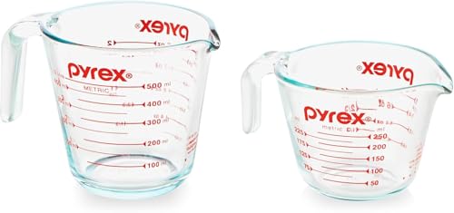 Pyrex Essentials 2-Pack Glass Measuring Cups