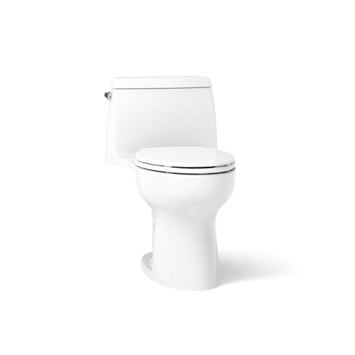 KOHLER 30810-0 Santa Rosa One-Piece Compact Elongated 1.28 Gpf Toilet With Revolution 360 Swirl Flushing Technology