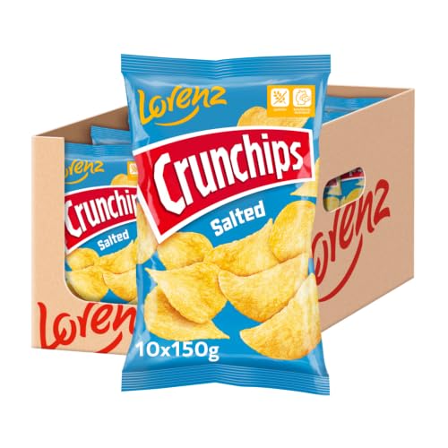 🔥 STARKER PREIS (-40%) LORENZ | Crunchips Salted | 10 x 150 g | vegan